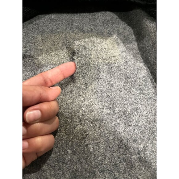 Vintage John Weitz by Casualcraft Mens Vintage Grey Wool Pea Coat Trench coat Si - Picture 4 of 11